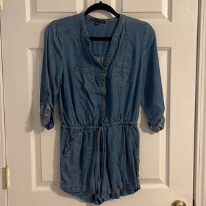 Denim romper
